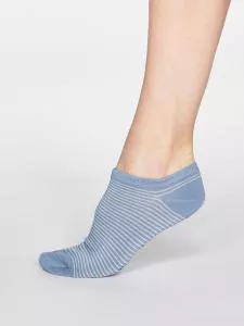 Hempro Bambus Socken Peggy Striped - Farbe denim blue aus Bambus und Bio-Baumwolle