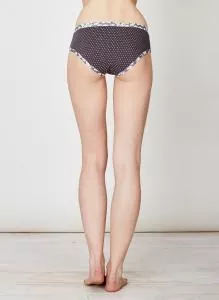 Damen Bikini Slip Joella - Farbe charcoal aus Bambus und Bio-Baumwolle