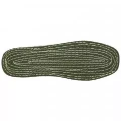 Ethletic Fair Flip vegan Classic - Farbe jet black / camping green aus Bio-Baumwolle