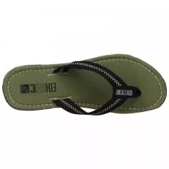 Ethletic Fair Flip vegan Classic - Farbe camping green / funky black aus Bio-Baumwolle
