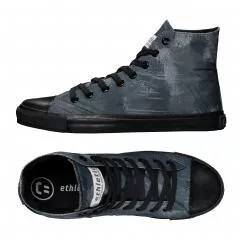 Ethletic Sneaker vegan HiCut Collection 19 - Farbe dove camo indigo / black aus Bio-Baumwolle