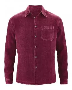 HempAge Hanf Hemd - Farbe rioja aus 100% Hanf