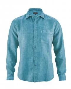 HempAge Hanf Hemd - Farbe caribic aus 100% Hanf