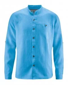 HempAge Hanf Hemd Noam - Farbe topaz aus 100% Hanf