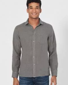 HempAge Hanf Hemd - Farbe taupe aus 100% Hanf