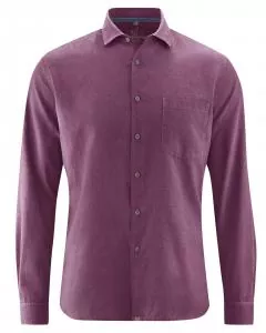 HempAge Hanf Hemd - Farbe purple aus Hanf und Bio-Baumwolle