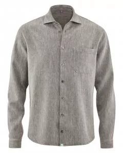 HempAge Hanf Hemd - Farbe stone aus Hanf und Bio-Baumwolle