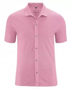 HempAge Hanf Hemd - Farbe rose aus Hanf und Bio-Baumwolle