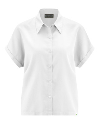 HempAge Hanf Bluse - Farbe white aus 100% Lyocell