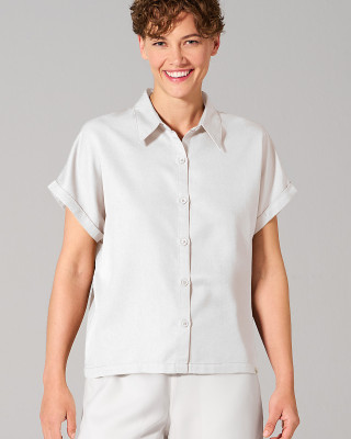 Preview: HempAge Hanf Bluse - Farbe white aus 100% Lyocell