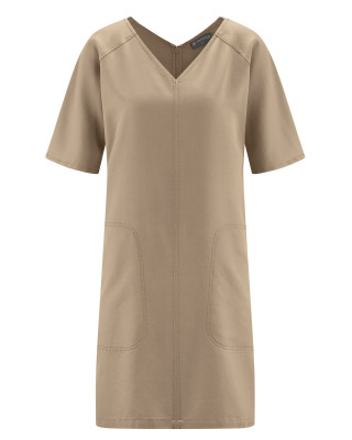 HempAge Hanf Kleid - Farbe shitake aus 100% Lyocell