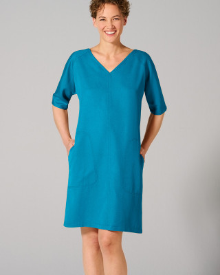 HempAge Hanf Kleid - Farbe azure aus 100% Lyocell