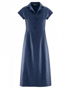 HempAge Hanf Kleid - Farbe navy aus Hanf und Bio-Baumwolle