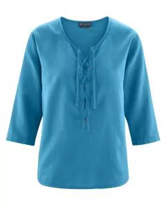 HempAge Hanf Shirt - Farbe atlantic aus Hanf und Bio-Baumwolle