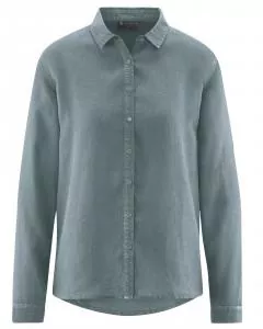 HempAge Hanf Bluse - Farbe titan aus 100% Hanf
