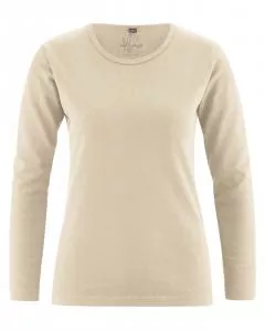 HempAge Hanf Langarm Shirt Naomi - Farbe gobi aus Hanf und Bio-Baumwolle