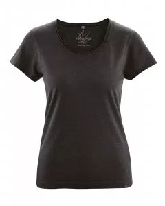 HempAge Hanf T-Shirt Breeze - Farbe black aus Hanf und Bio-Baumwolle