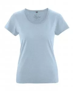 HempAge Hanf T-Shirt Breeze - Farbe clearsky aus Hanf und Bio-Baumwolle