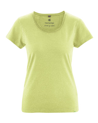 HempAge Hanf T-Shirt Breeze - Farbe lind aus Hanf und Bio-Baumwolle