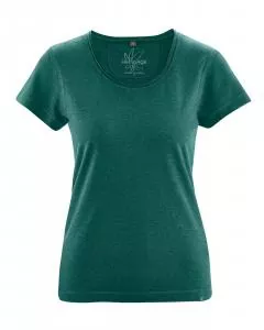 HempAge Hanf T-Shirt Breeze - Farbe spruce aus Hanf und Bio-Baumwolle