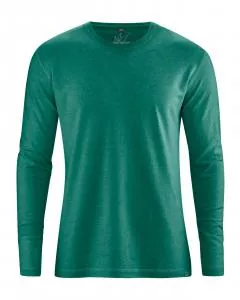 HempAge Hanf Langarm Shirt Diego - Farbe jungle aus Hanf und Bio-Baumwolle