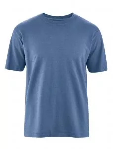 HempAge Hanf T-Shirt Basic Light - Farbe blueberry aus Hanf und Bio-Baumwolle