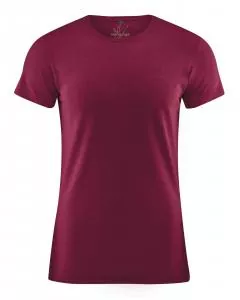 HempAge Hanf T-Shirt - Farbe rioja aus Hanf und Bio-Baumwolle