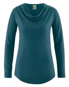 HempAge Hanf Langarm Shirt Rhianna - Farbe deep aus Hanf und Bio-Baumwolle
