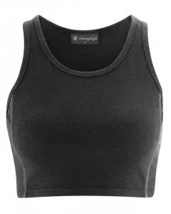 HempAge Hanf Yoga Top - Farbe black aus Hanf und Bio-Baumwolle