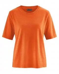 HempAge Hanf T-Shirt - Farbe nectarine aus Hanf und Bio-Baumwolle