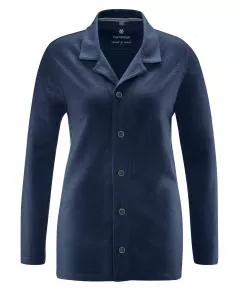 HempAge Unisex Hanf Pyjamahemd - Farbe navy aus Hanf und Bio-Baumwolle