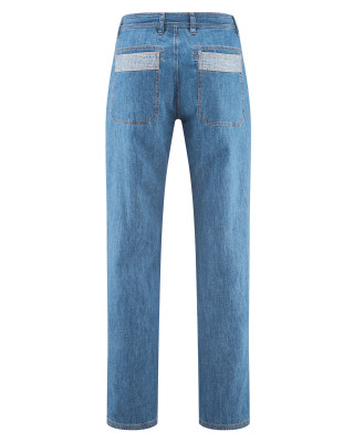 HempAge Hanf Denim Jeans - Farbe blue aus Hanf und Bio-Baumwolle