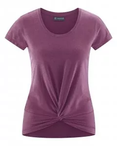 HempAge Hanf Yoga T-Shirt - Farbe purple aus Bio-Baumwolle und Hanf