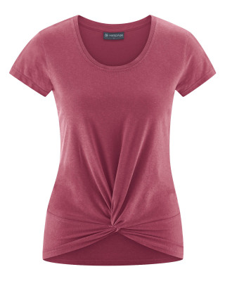 HempAge Hanf Yoga Shirt - Farbe tinto aus Hanf und Bio-Baumwolle