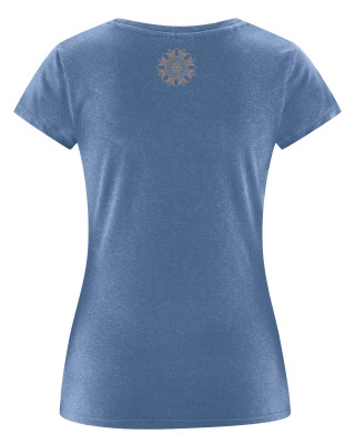 Preview: HempAge Hanf Yoga Shirt - Farbe blueberry aus Hanf und Bio-Baumwolle