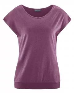 HempAge Hanf Yoga T-Shirt - Farbe purple aus Hanf und Bio-Baumwolle