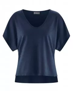 HempAge Hanf T-Shirt - Farbe navy aus Hanf und Bio-Baumwolle