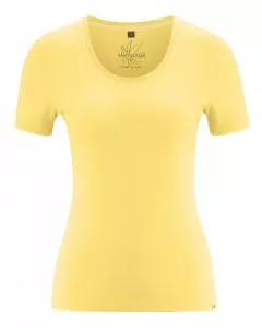 HempAge Hanf T-Shirt - Farbe butter aus Hanf und Bio-Baumwolle