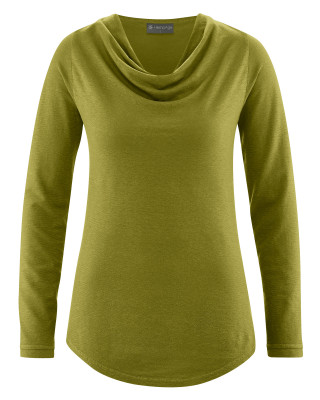 HempAge Hanf Langarmshirt - Farbe pasture aus Hanf und Bio-Baumwolle