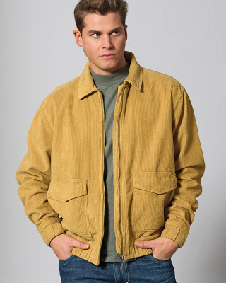 HempAge Hanf Cordjacke - Farbe dijon aus Hanf und Bio-Baumwolle
