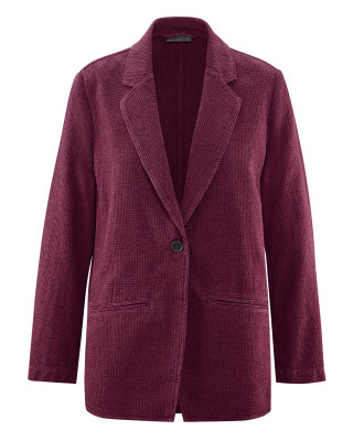 HempAge Hanf Blazer - Farbe wine aus Hanf und Bio-Baumwolle