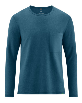 HempAge Hanf Langarmshirt - Farbe reef aus Hanf und Bio-Baumwolle