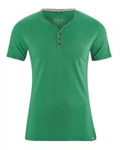 HempAge Hanf T-Shirt Kurt - Farbe smaragd aus Hanf und Bio-Baumwolle