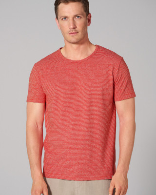 HempAge Hanf T-Shirt - Farbe magna/natur aus Hanf und Bio-Baumwolle