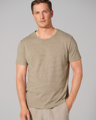 HempAge Hanf T-Shirt - Farbe shitake/natur aus Hanf und Bio-Baumwolle