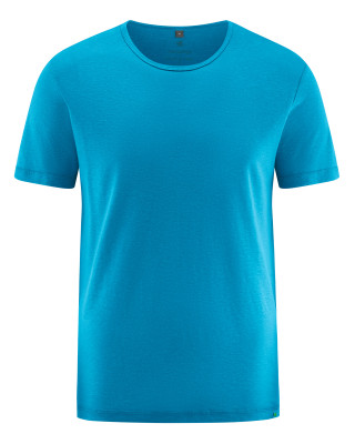 HempAge Hanf T-Shirt - Farbe azure aus Hanf und Lyocell