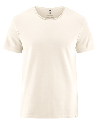 HempAge Hanf T-Shirt - Farbe offwhite aus Hanf und Bio-Baumwolle