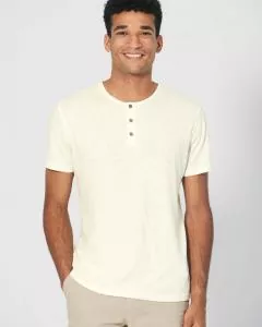 HempAge Hanf Henley - Farbe offwhite aus Hanf und Bio-Baumwolle