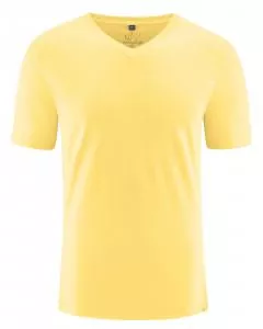 HempAge Hanf T-Shirt - Farbe butter aus Hanf und Bio-Baumwolle