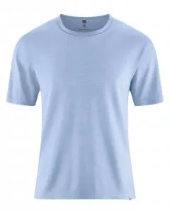 HempAge Hanf T-Shirt - Farbe water aus Hanf und Bio-Baumwolle